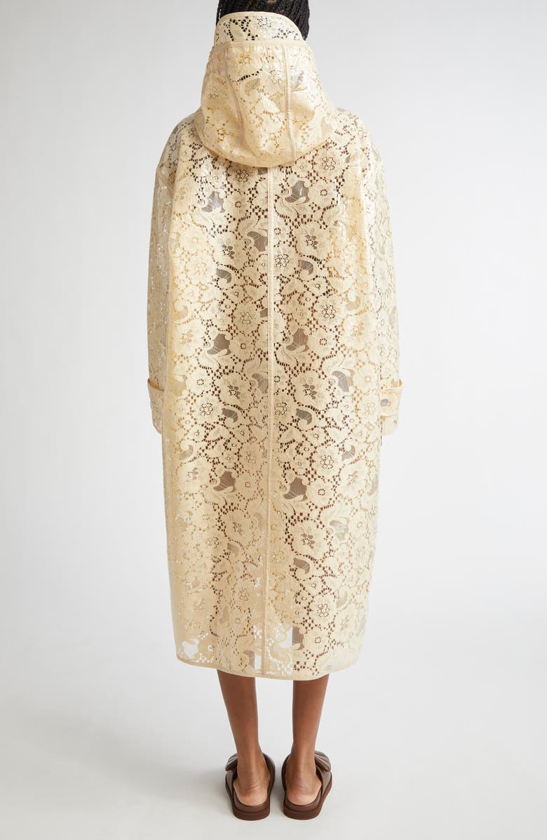 Stand Studio True Hooded Trompe l'Oeil Lace Raincoat, Alternate, color, 