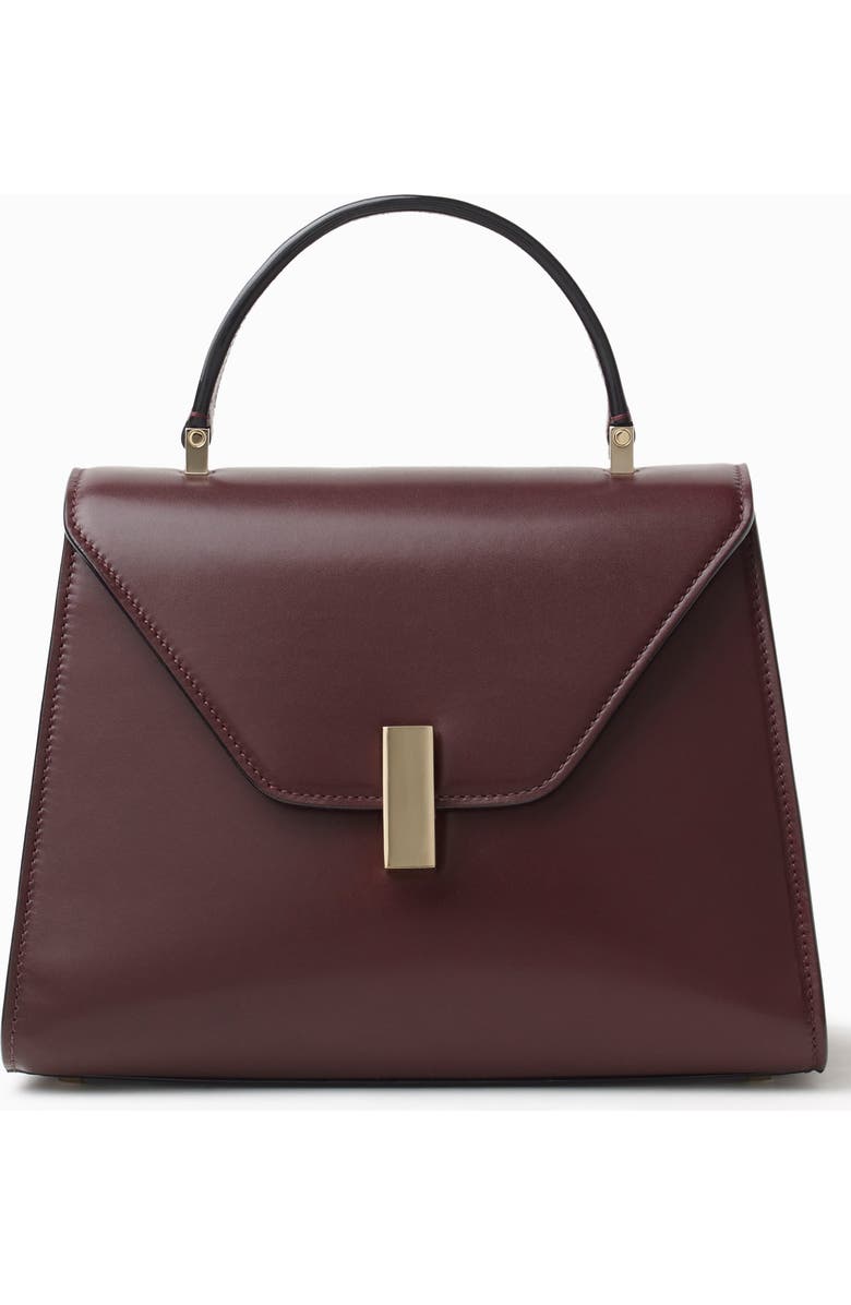 Valextra Iside Guillochè Medium Top Handle Bag, Main, color,