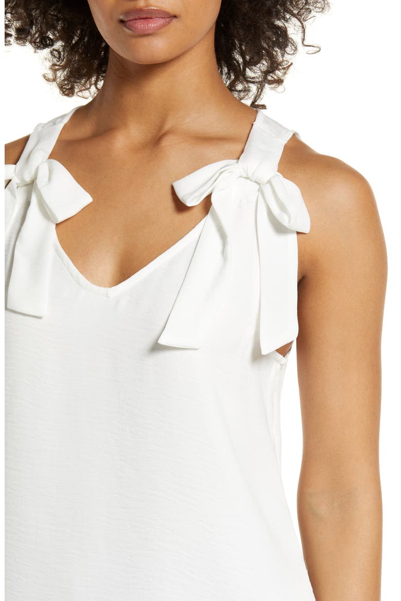 Bow Tie Tank, Alternate, color, NEW IVORY
