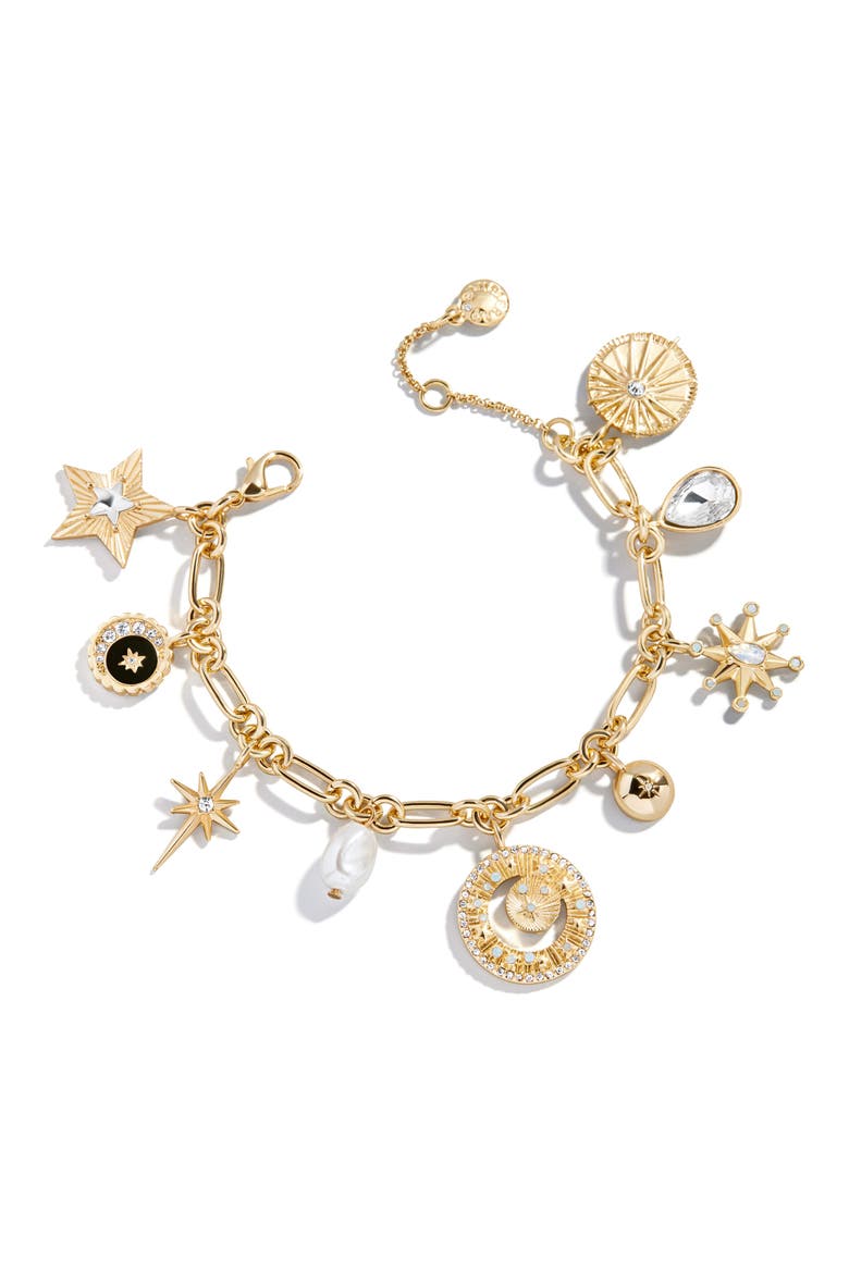 Cressida Celestial Charm Bracelet, Main, color, GOLD/ CLEAR