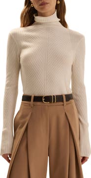 Favorite Daughter Be Your Girl Turtleneck Merino Wool Blend Sweater