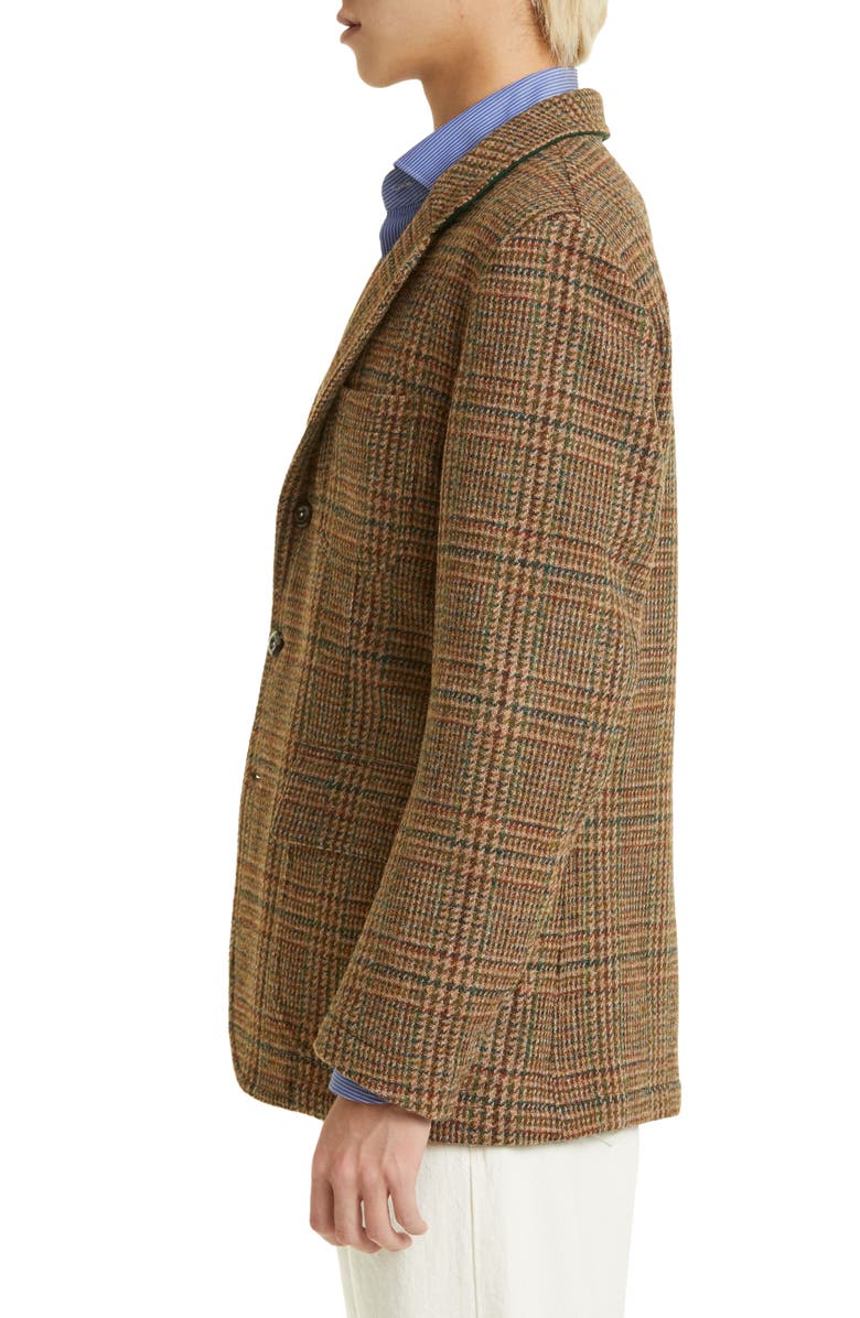 Drake's Games Mk. VII Prince of Wales Check Harris Tweed Wool Blazer, Alternate, color, 