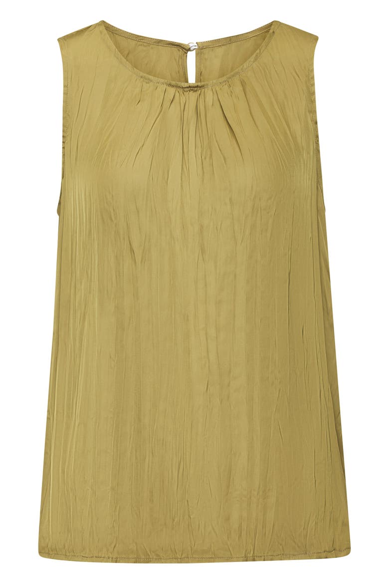 Flowy Textured Sleeveless Top, Alternate, color, Green