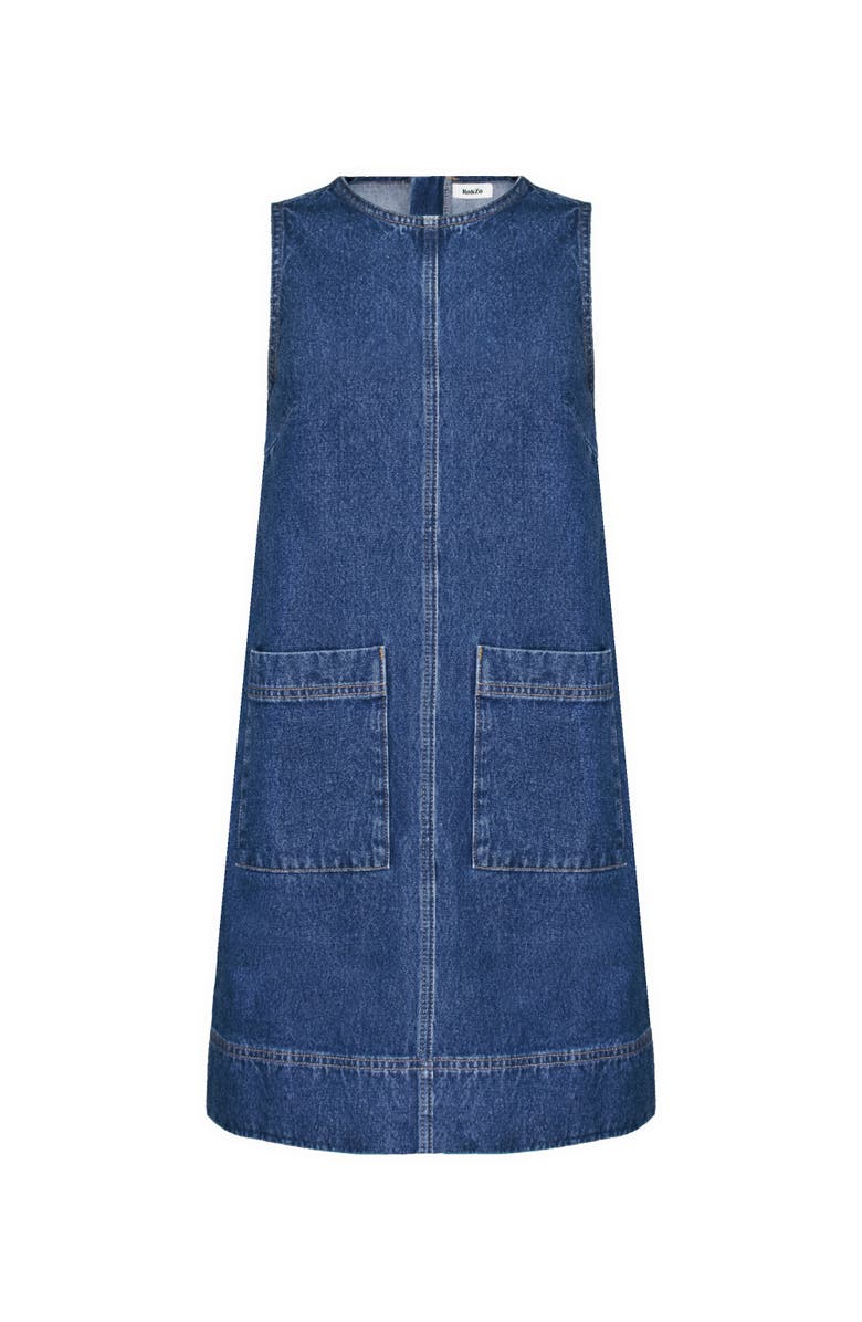 Ro&Zo Denim Shift Dress, Alternate, color, 