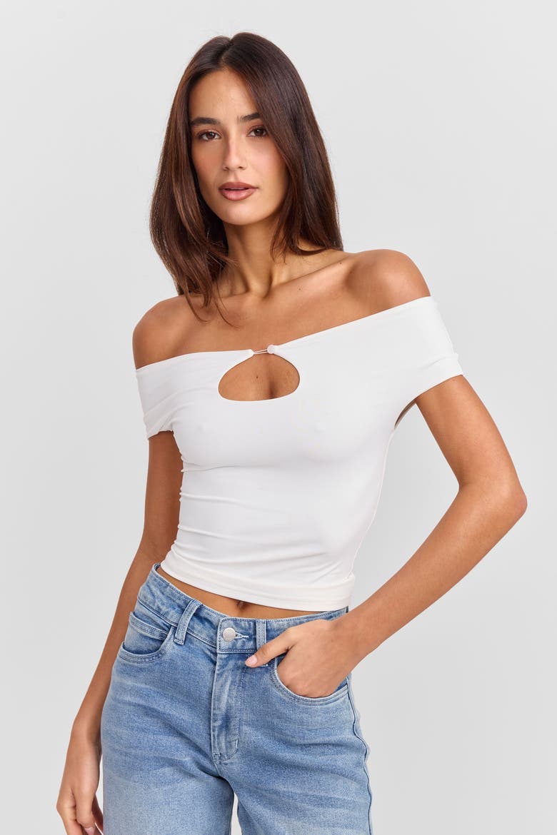 Laura Top, Alternate, color, White