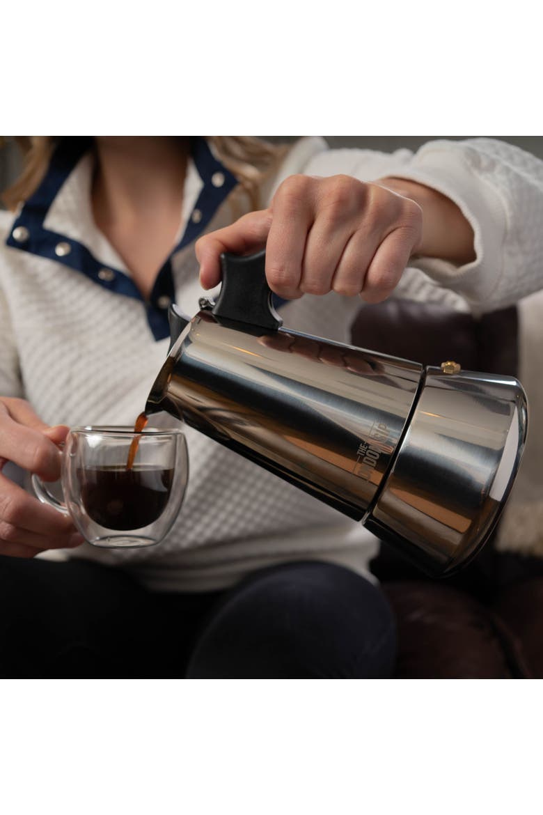 Stainless Steel Espresso Maker, Alternate, color, Silver