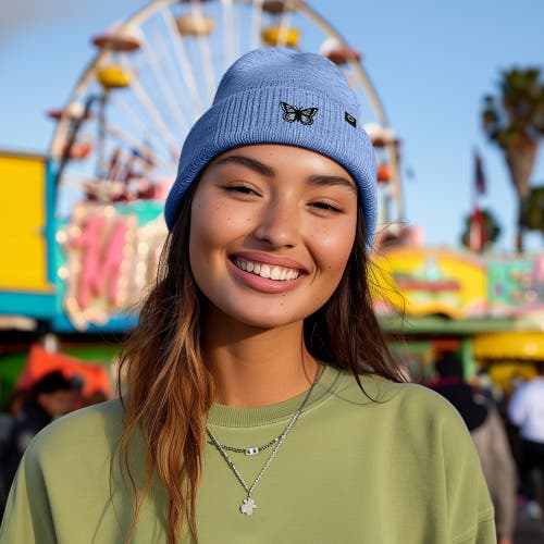 Dalix Butterfly Beanie In Periwinkle