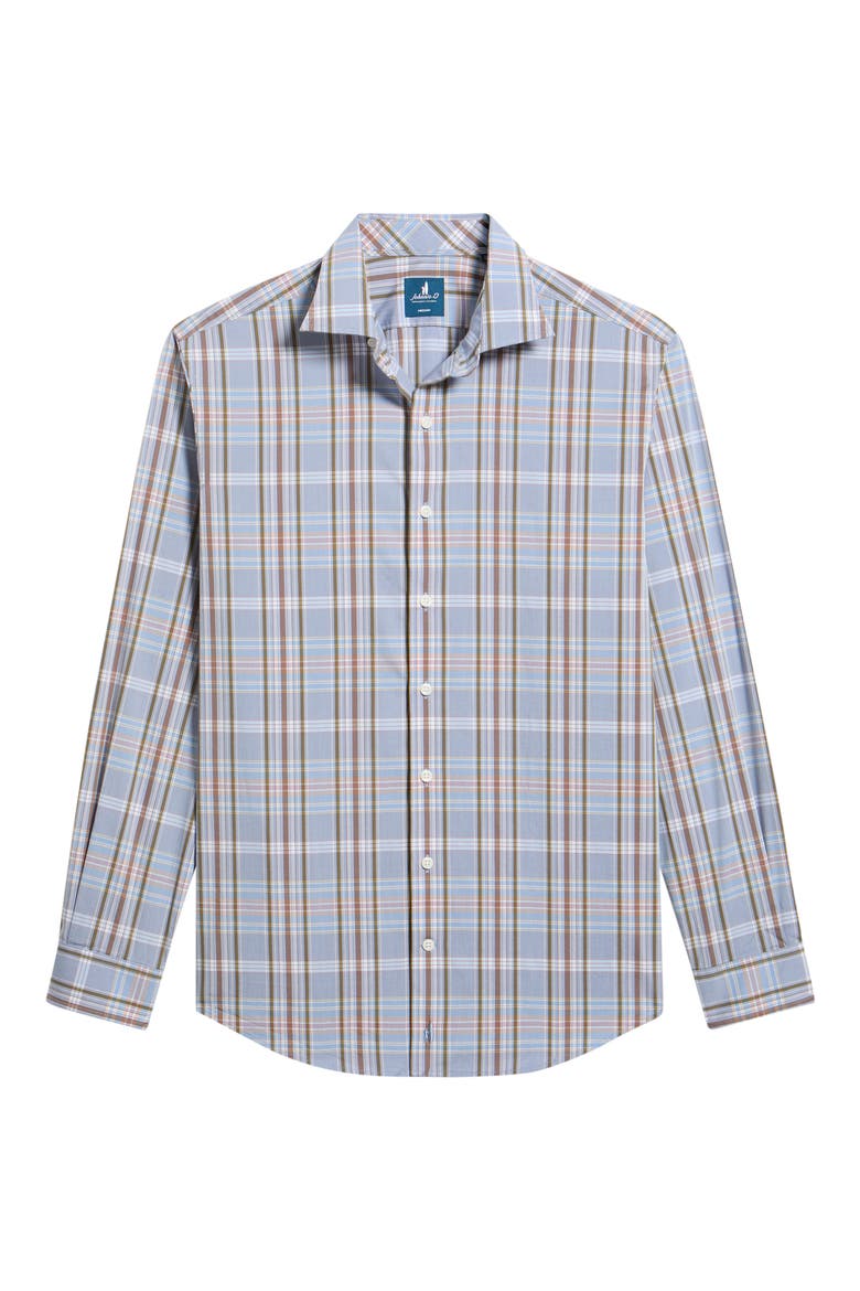 Potomac Plaid Long Sleeve Button Down Shirt, Alternate, color, BLUESTONE