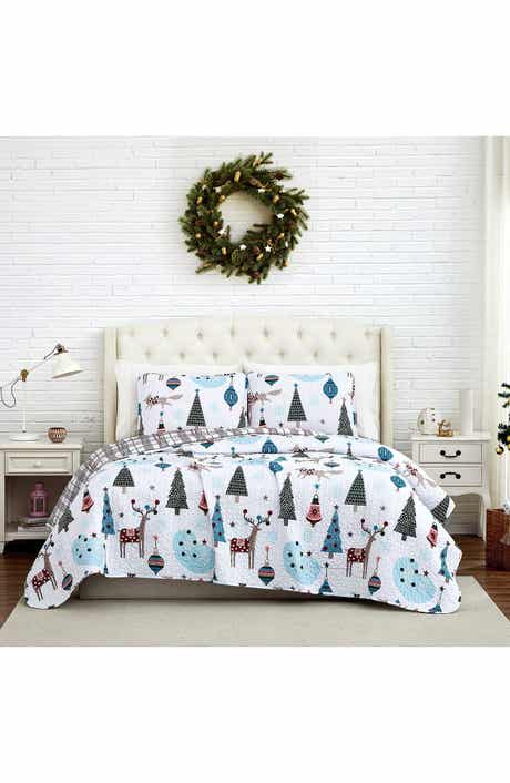 SOUTHSHORE FINE LINENS Winter Wonderland Oversized Holiday Quilt Set