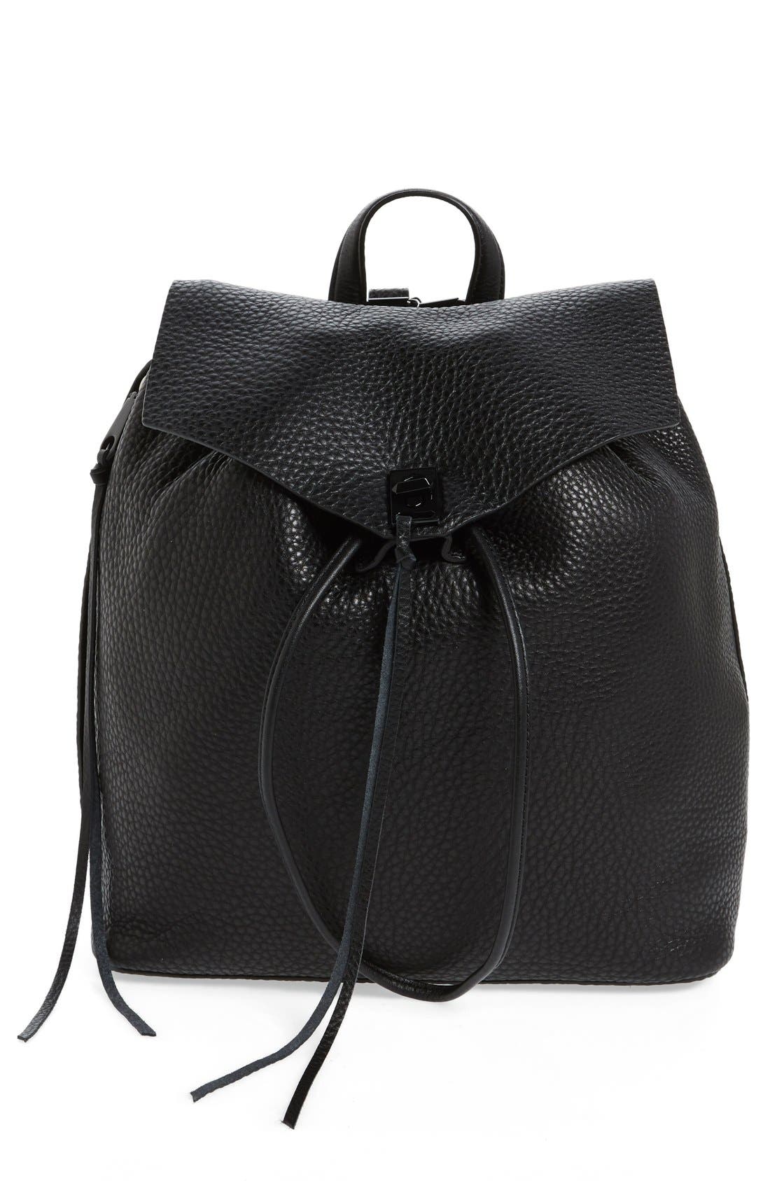 Rebecca Minkoff Darren Leather Backpack, Main, color, 