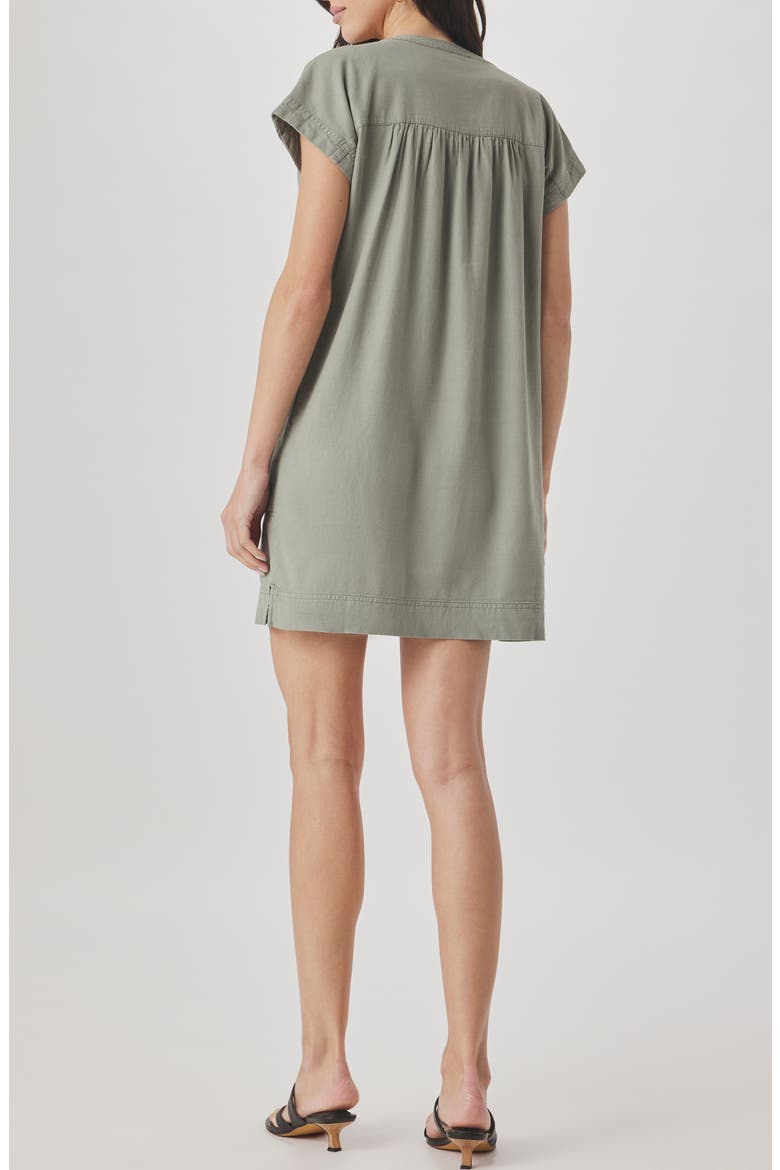 Short Sleeve Shift Dress, Alternate, color, EUCALYPTUS GREEN