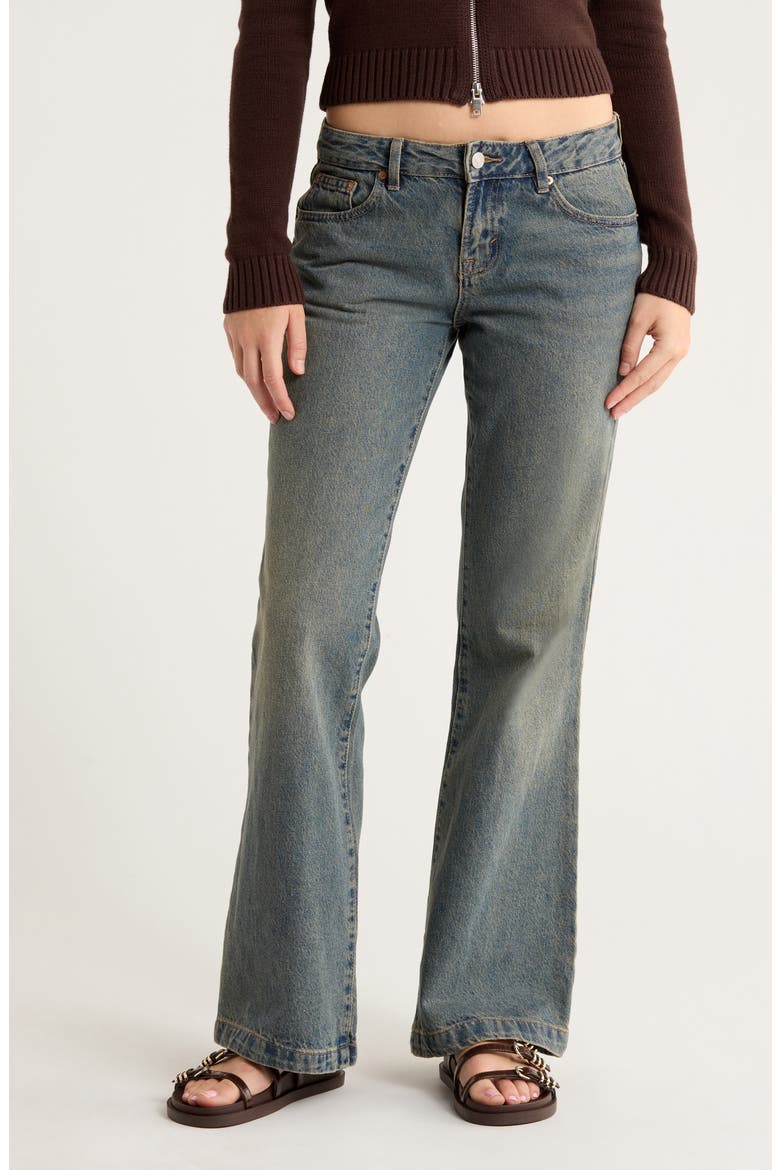 Jade Low Rise Bootcut Jeans, Main, color, MEDIUM INDIGO