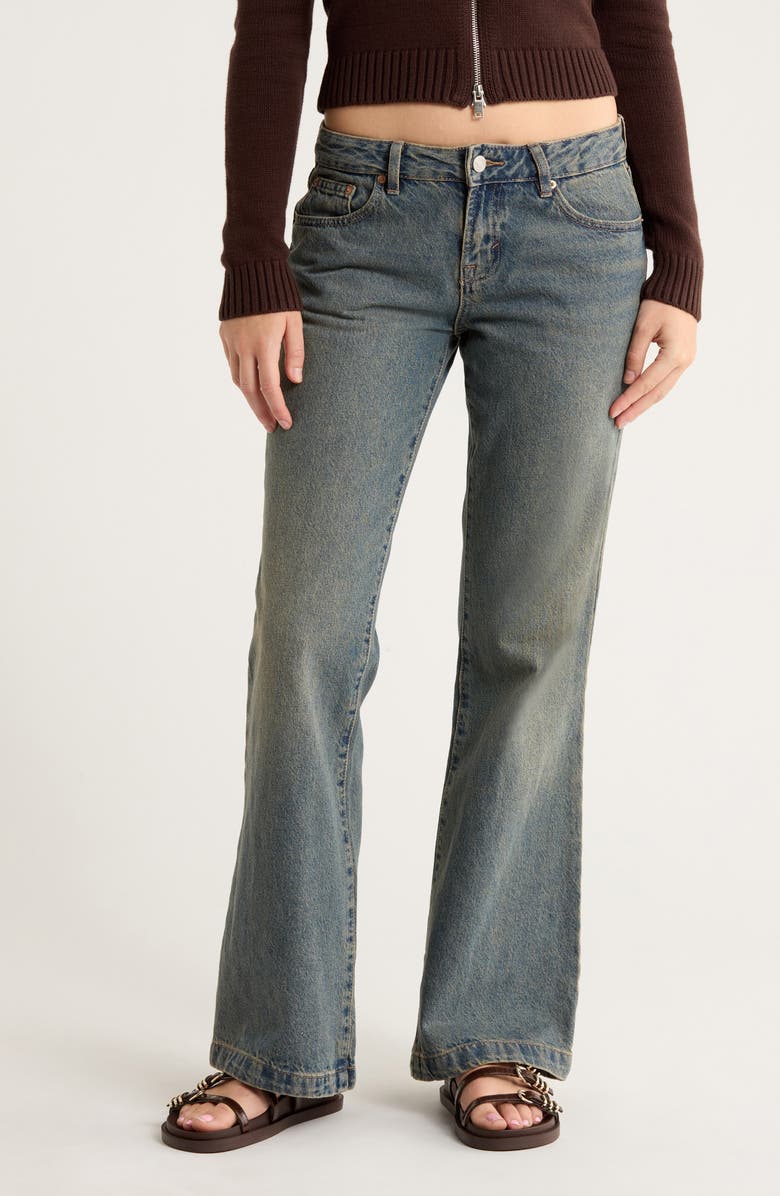 PacSun Jade Low Rise Bootcut Jeans, Main, color, Medium Indigo