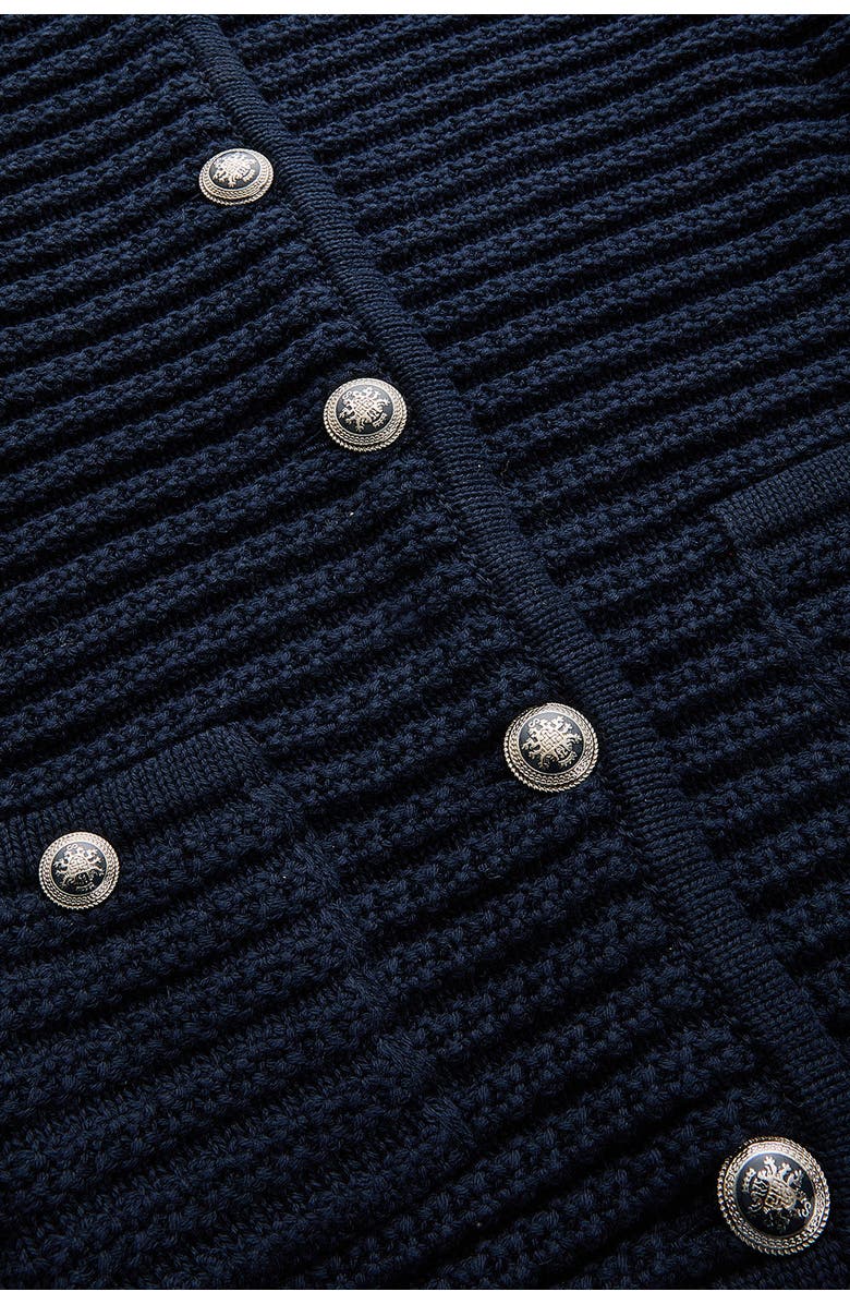 Exquise Joanna Essential Lightweight Knit Cardigan, Alternate, color, Navy Blue