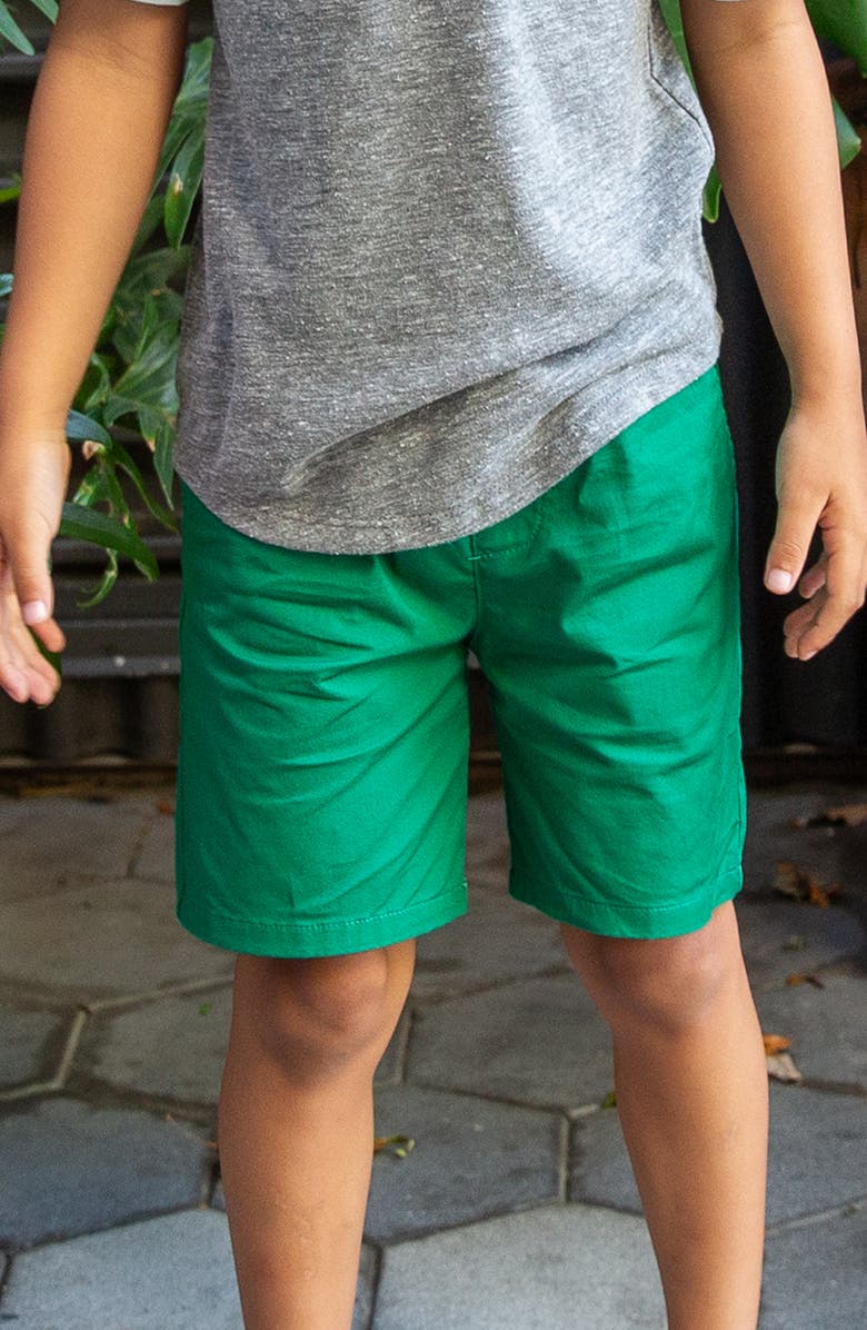 Miki Miette Kids' Logan Cotton Pull-On Shorts, Alternate, color, Badminton