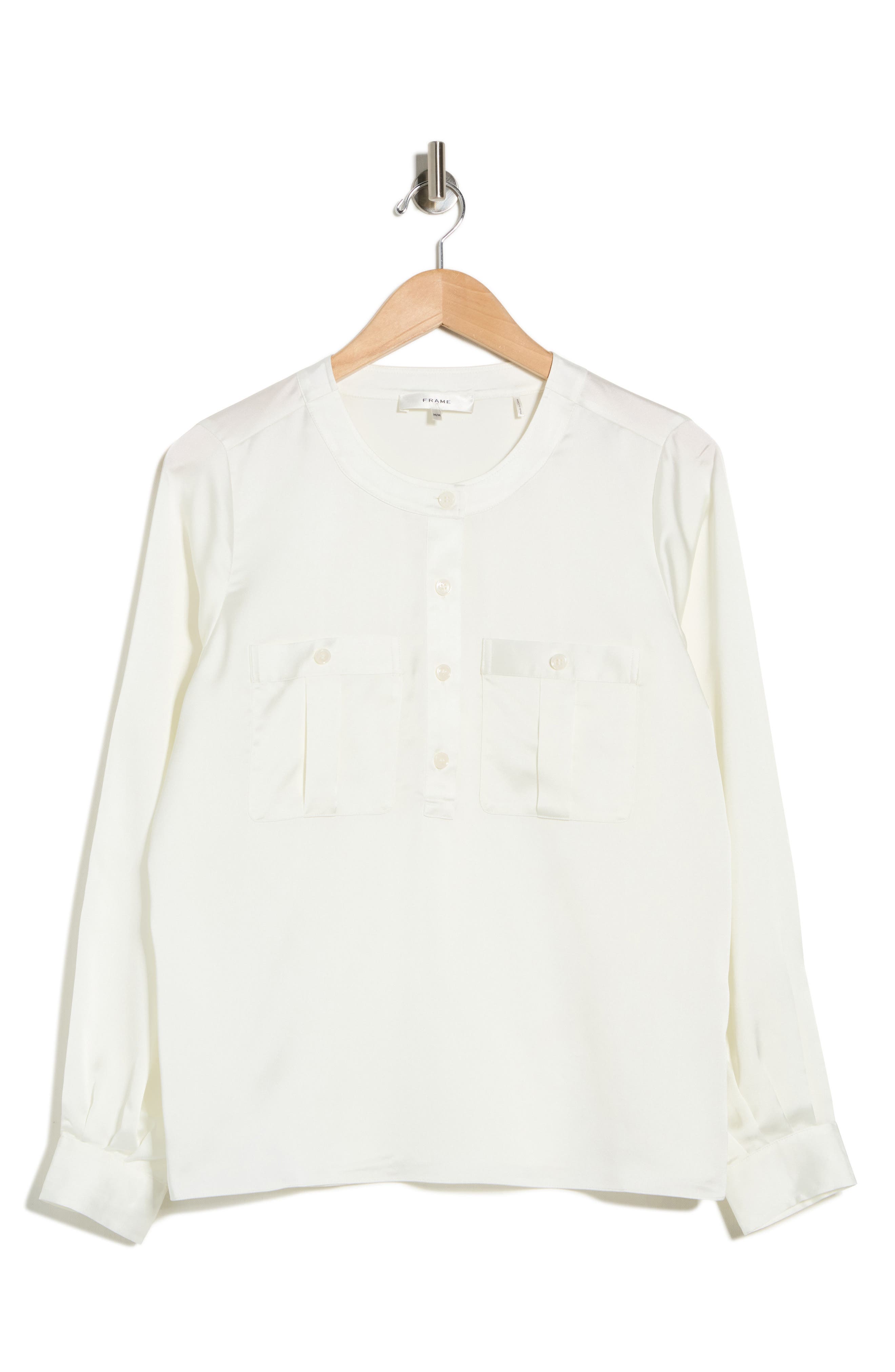 FRAME The Henley Crewneck Top