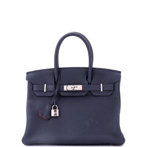 Pre-owned Hermes  Hermes Birkin Handbag Verso Togo With Palladium Hardware 30