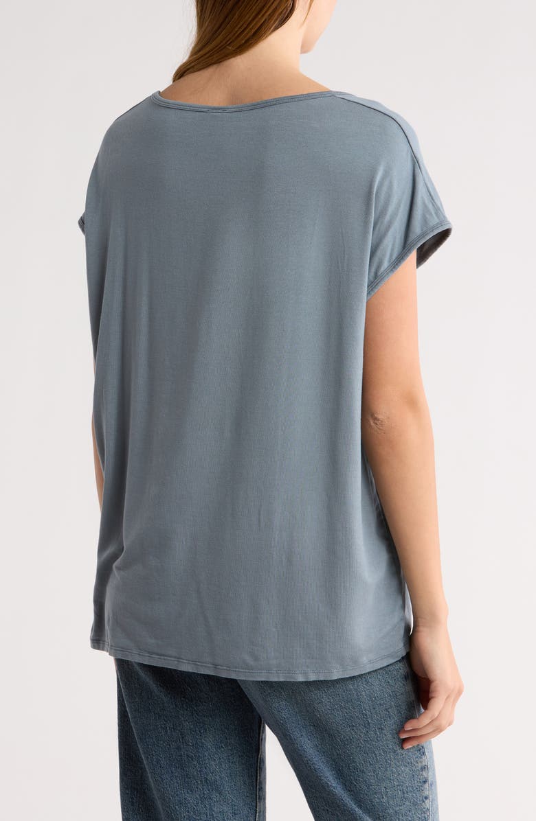 GO COUTURE Round Neck Dolman Sleeve Top, Alternate, color, Slate