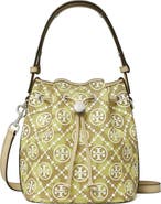 Tory Burch T Monogram Mesh Dot Bucket Bag