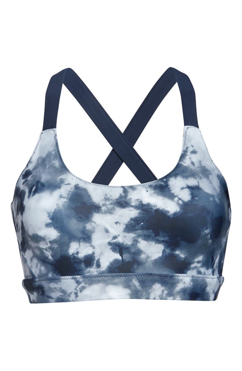 Soul by SoulCycle Tie Dye Sports Bra, Alternate, color,