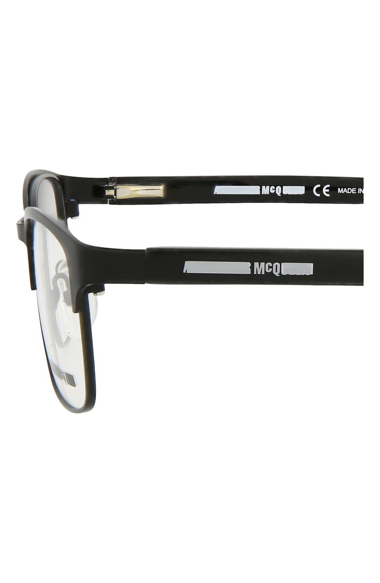 McQueen 49mm Core Rectangle Optical Glasses, Alternate, color, 