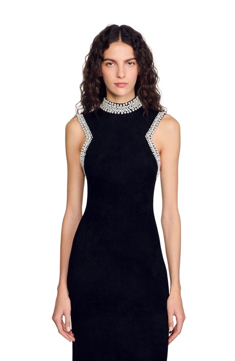 SANDRO Beaded dress, Alternate, color, 