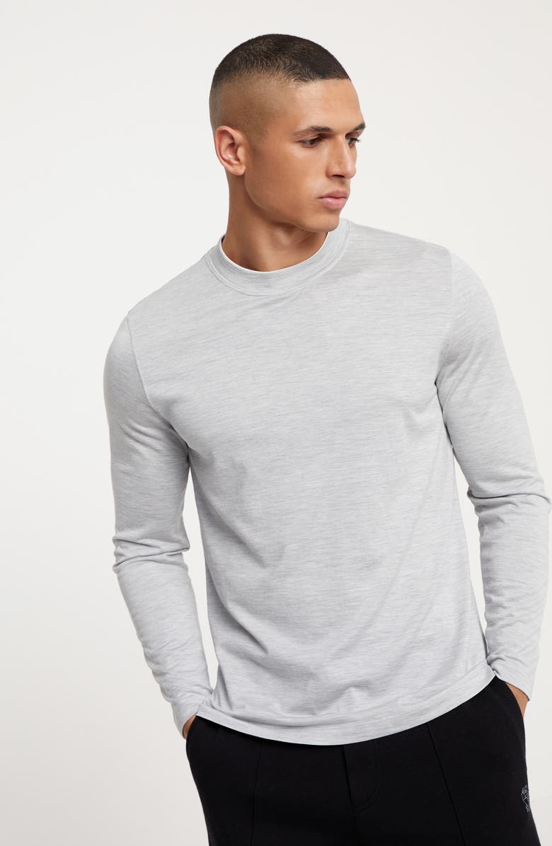 Brunello Cucinelli Lightweight jersey T-shirt, Alternate, color, 