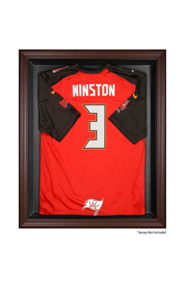 FANATICS AUTHENTIC Tampa Bay Buccaneers Brown Framed Logo Jersey Display Case, Main, color, 