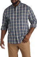 Oak Hill by DXL Big & Tall Large Plaid Sport Shirt V2