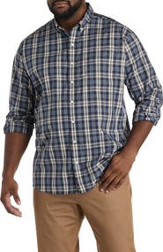 Oak Hill by DXL Big & Tall Large Plaid Sport Shirt V2