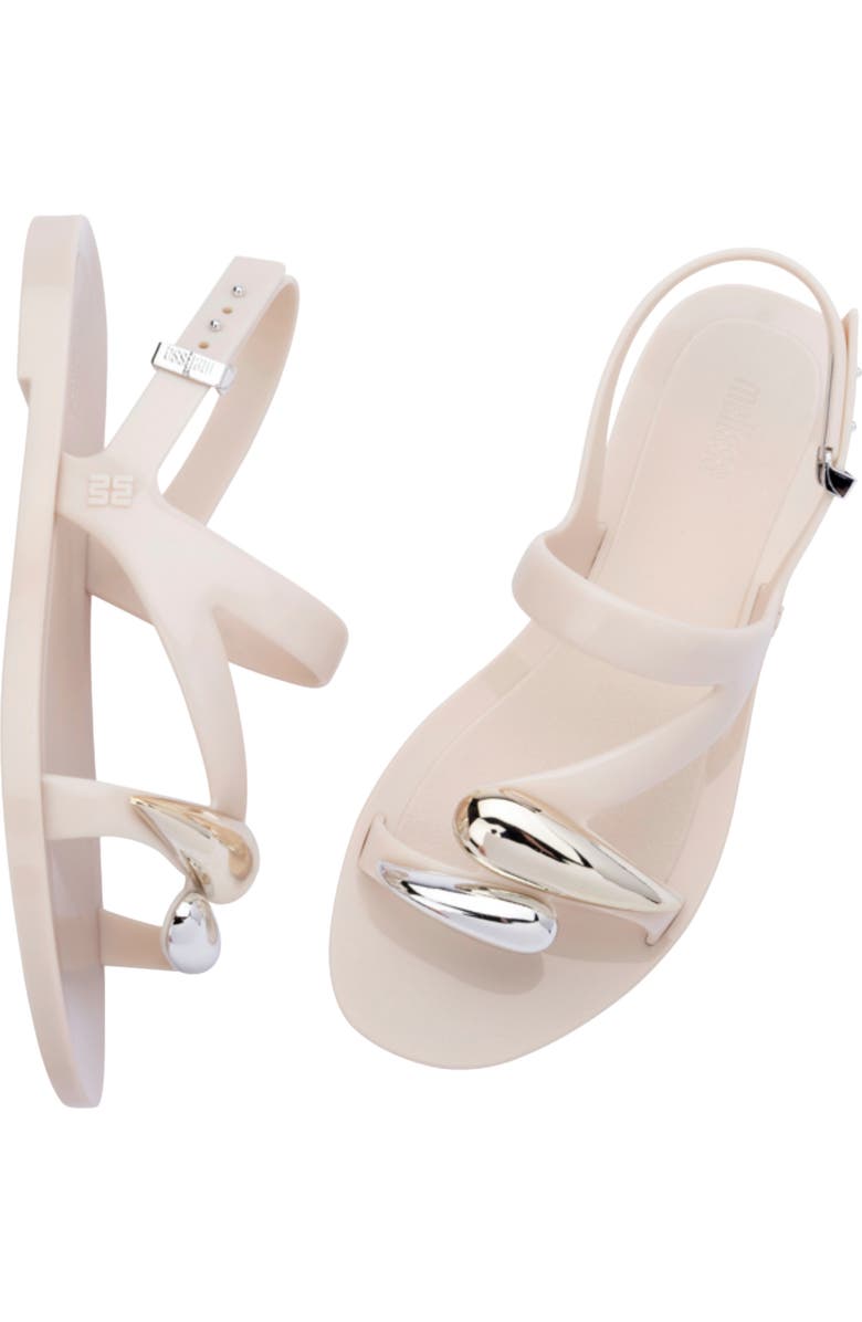 Melissa Iris Slingback Sandal, Alternate, color, Beige/ Gold