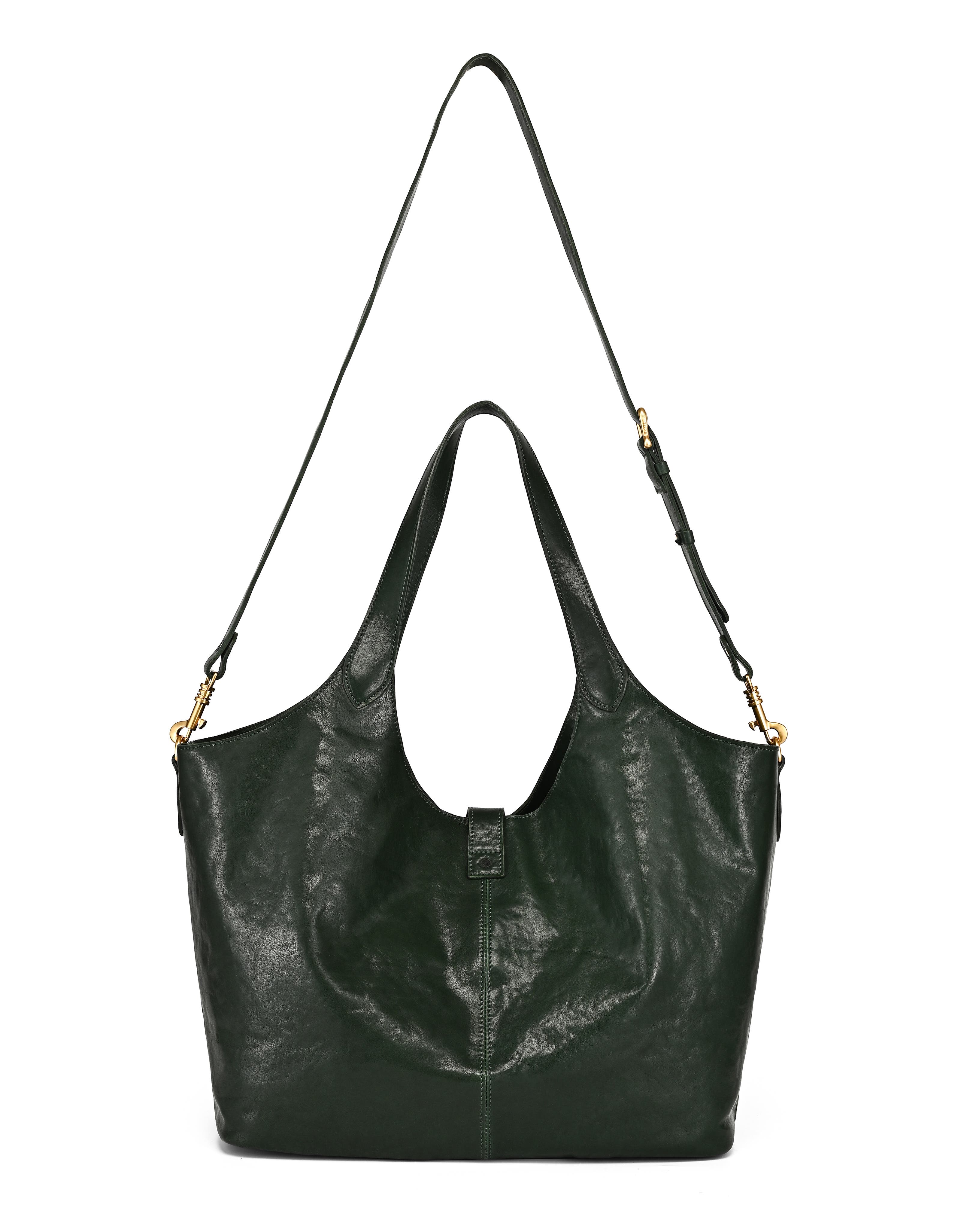 Marigold Genuine Leather Spacious Refined Carryall Tote, Alternate, color, Kale
