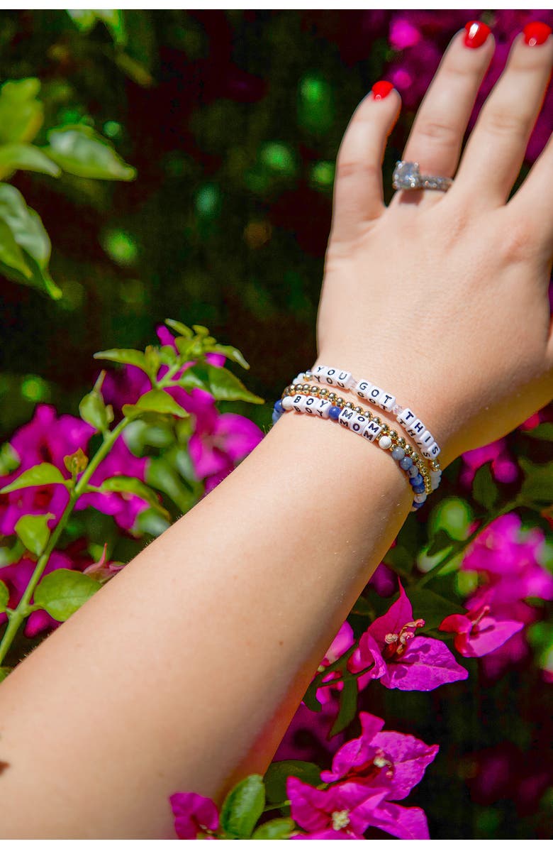 Little Words Project Boy Mom/You Got This Set of 3 Stretch Bracelets, Alternate, color,