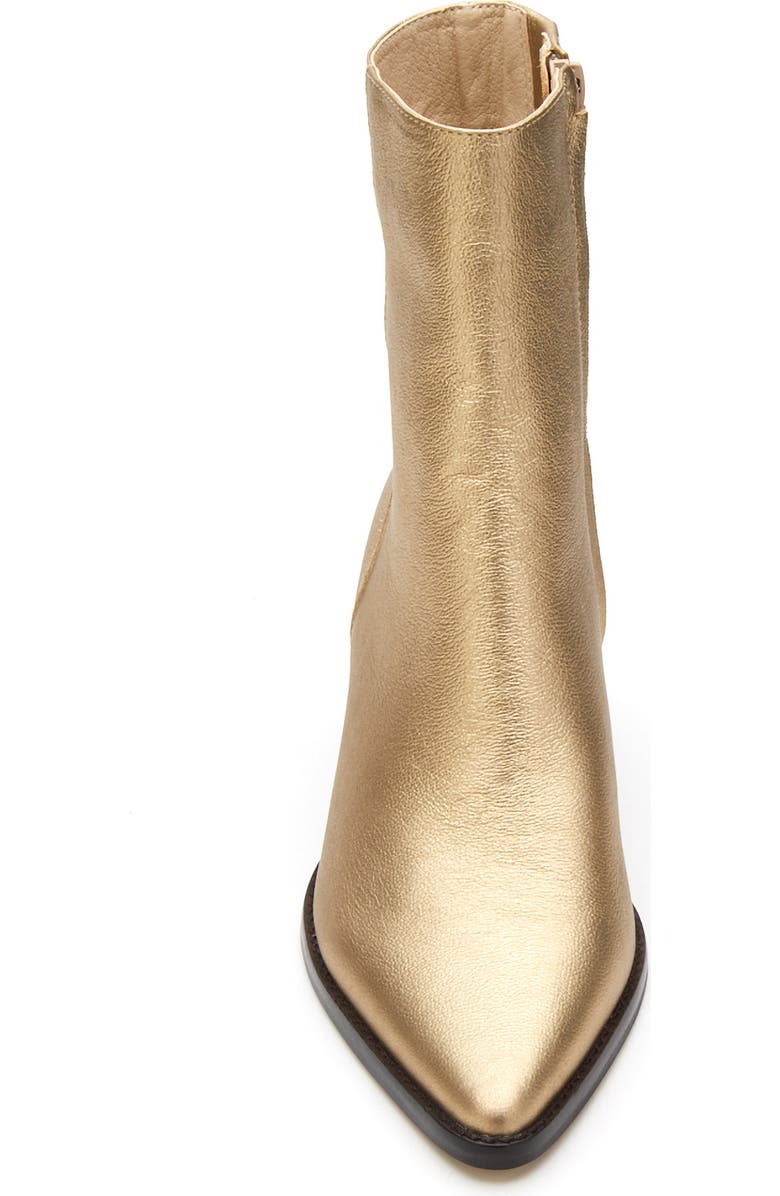 Matisse Caty Western Pointed Toe Bootie, Alternate, color, Gold
