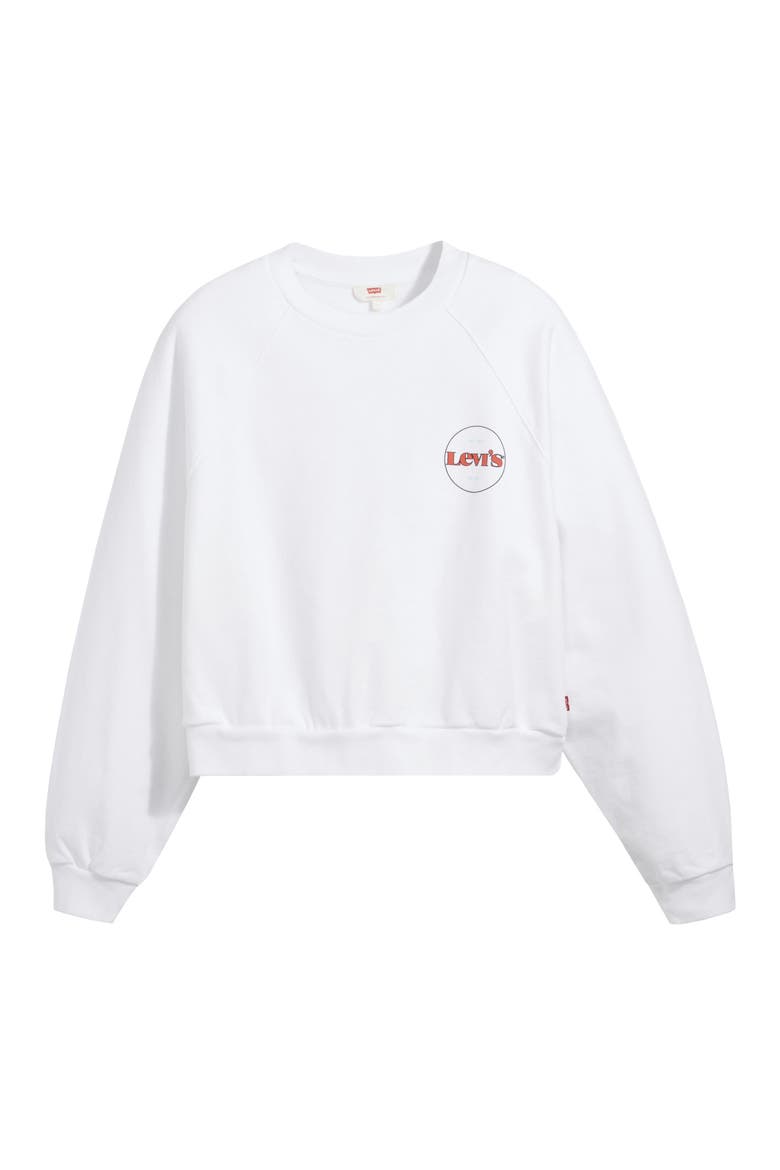 Levi's® Raglan Sweatshirt, Main, color, CHESTHIT WHITE