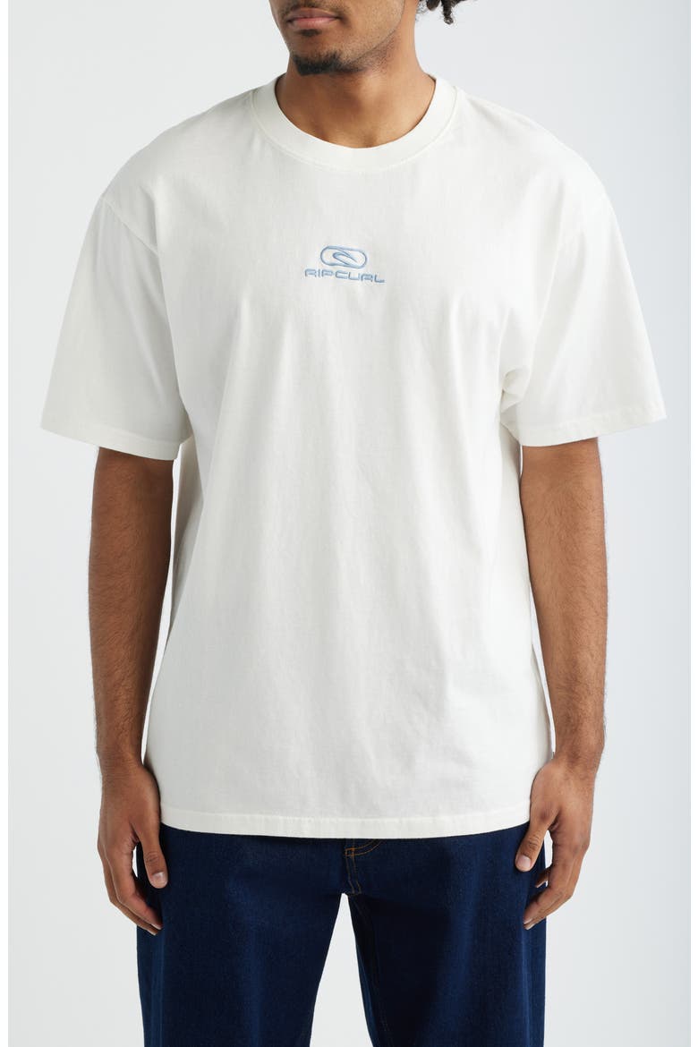 Pill Icon Embroidered Logo T-Shirt, Main, color, BONE