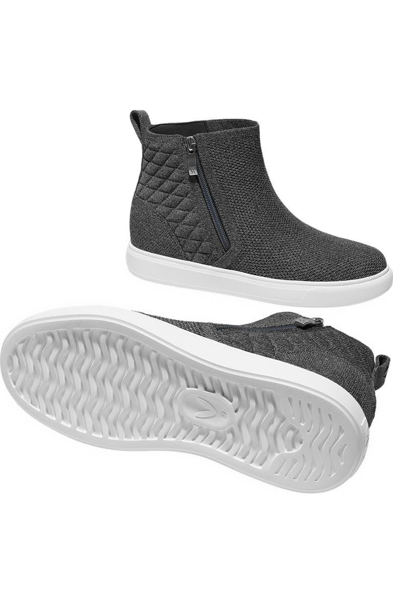 VIVAIA Round-Toe Hidden Wedge Sneakers, Alternate, color, Rich Grey