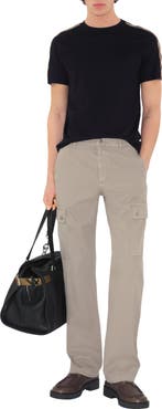 Burberry Check Trim Cotton T-shirt