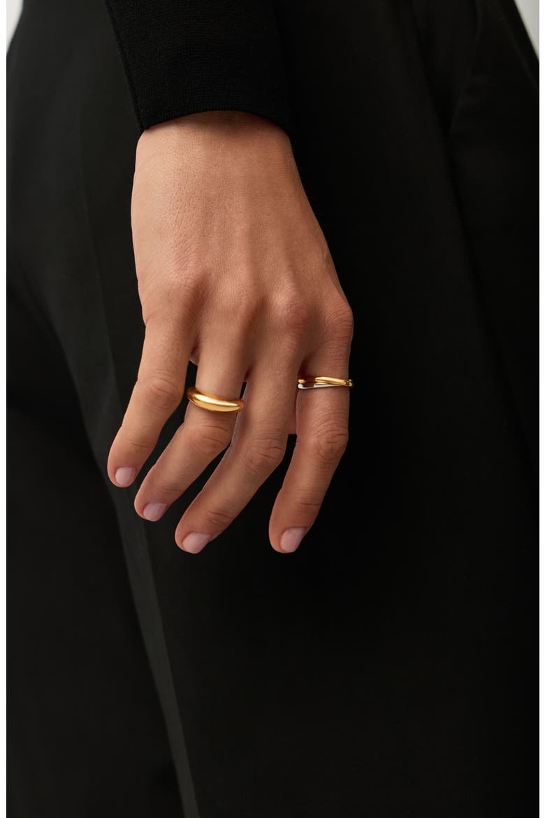 x Lucy Williams Entwine Ring, Alternate, color, MIXED SILVER/GOLD