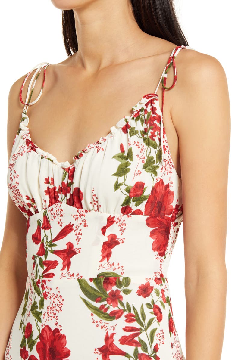 Reformation Embry Floral Midi Dress, Alternate, color, 