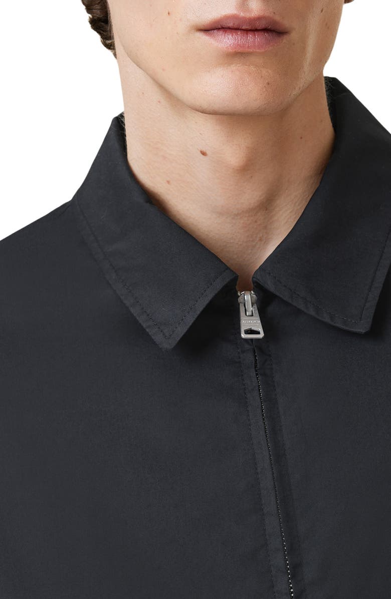 AllSaints Trey Cotton Blend Jacket, Alternate, color, Black