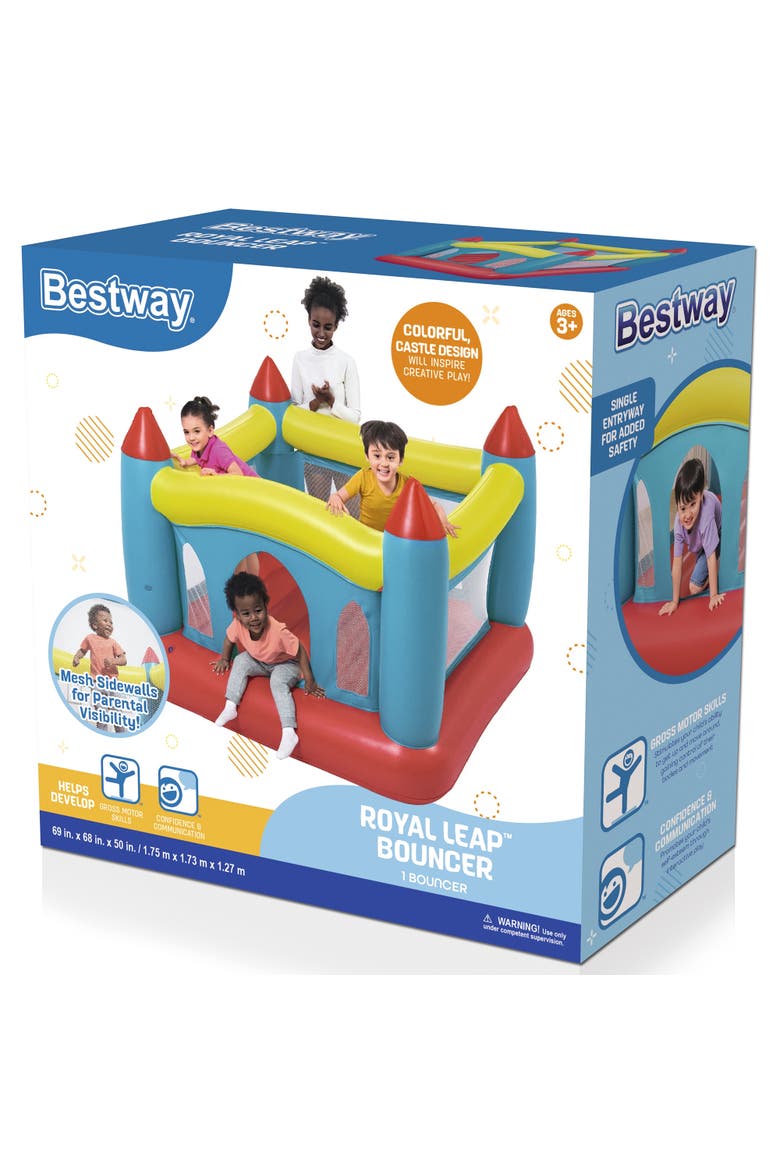Royal Leap Kids Inflatable Bouncy House, Alternate, color, Multicolored