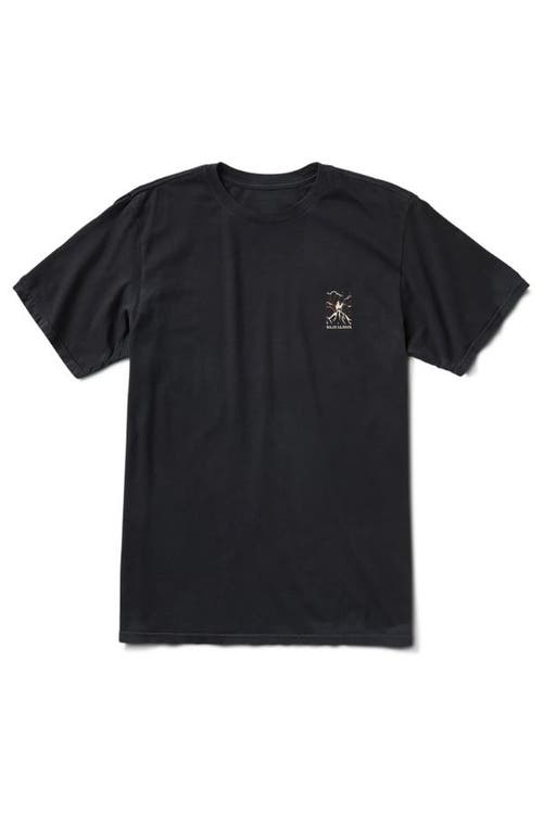 Baja Llama Men's Never High Enough - Black Primo Graphic Tee In Black