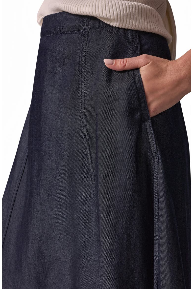 A-Line Chambray Skirt, Alternate, color, DUTCHESS