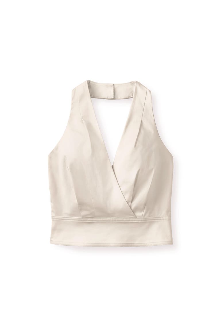 Olive Halter Top, Main, color, Ivory