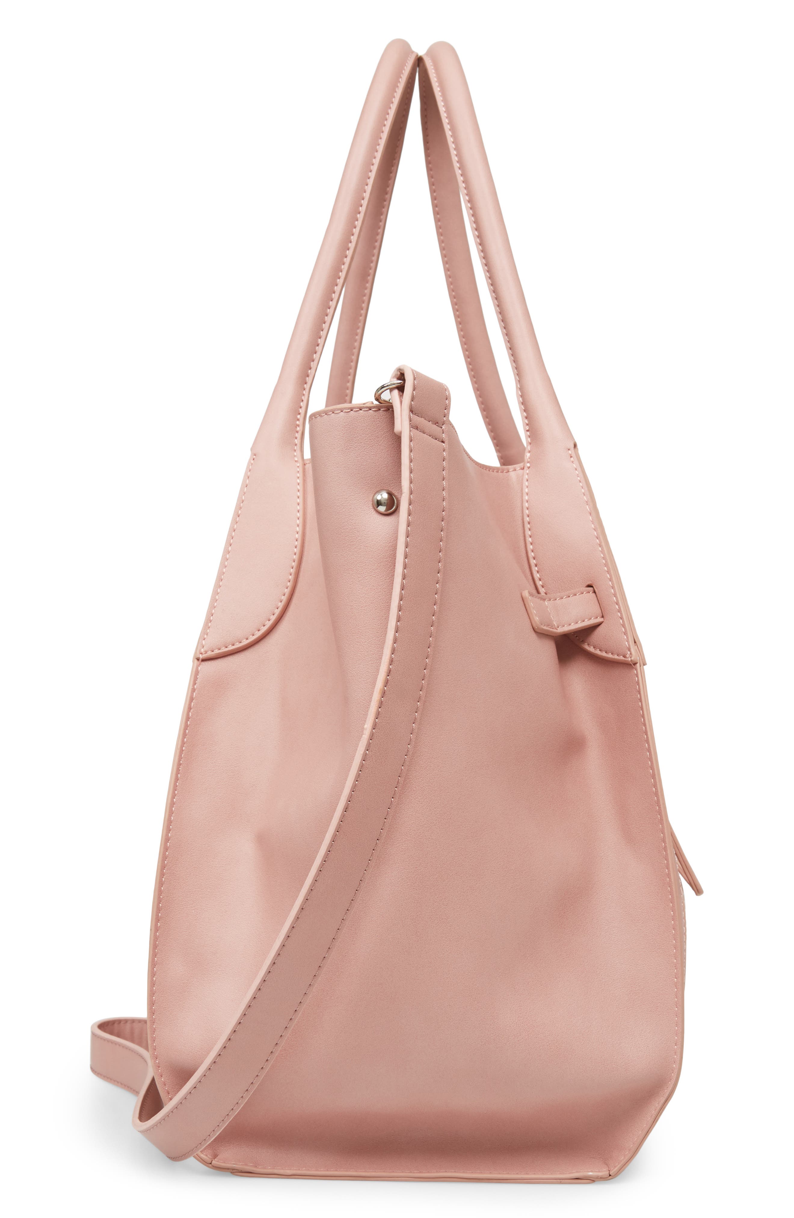 Malibu Skye Large Faux Leather Carryall Tote, Alternate, color, 