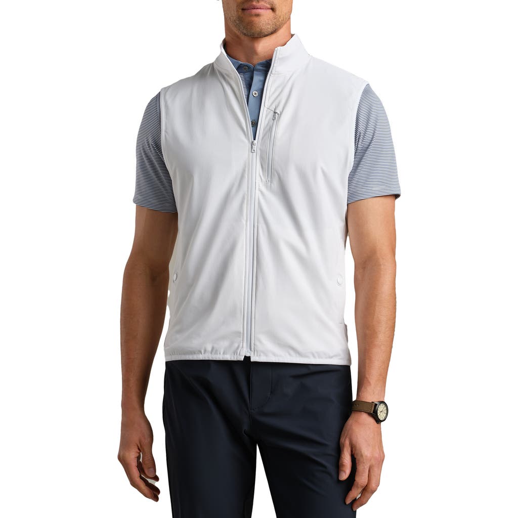 Rhone Top Flight Water Resistant Vest In Bright White