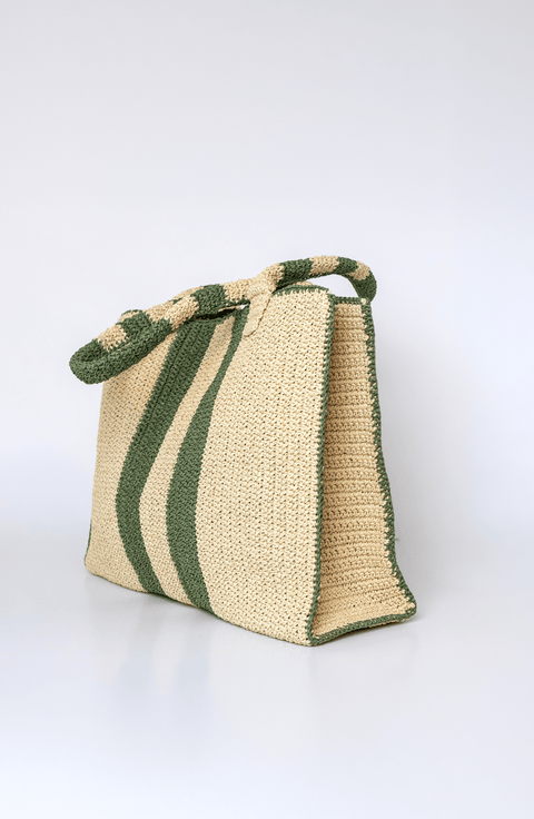 Multi Stripe Beach  Bag