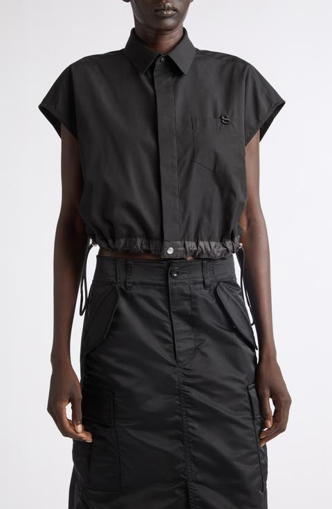 Crop Poplin Shirt