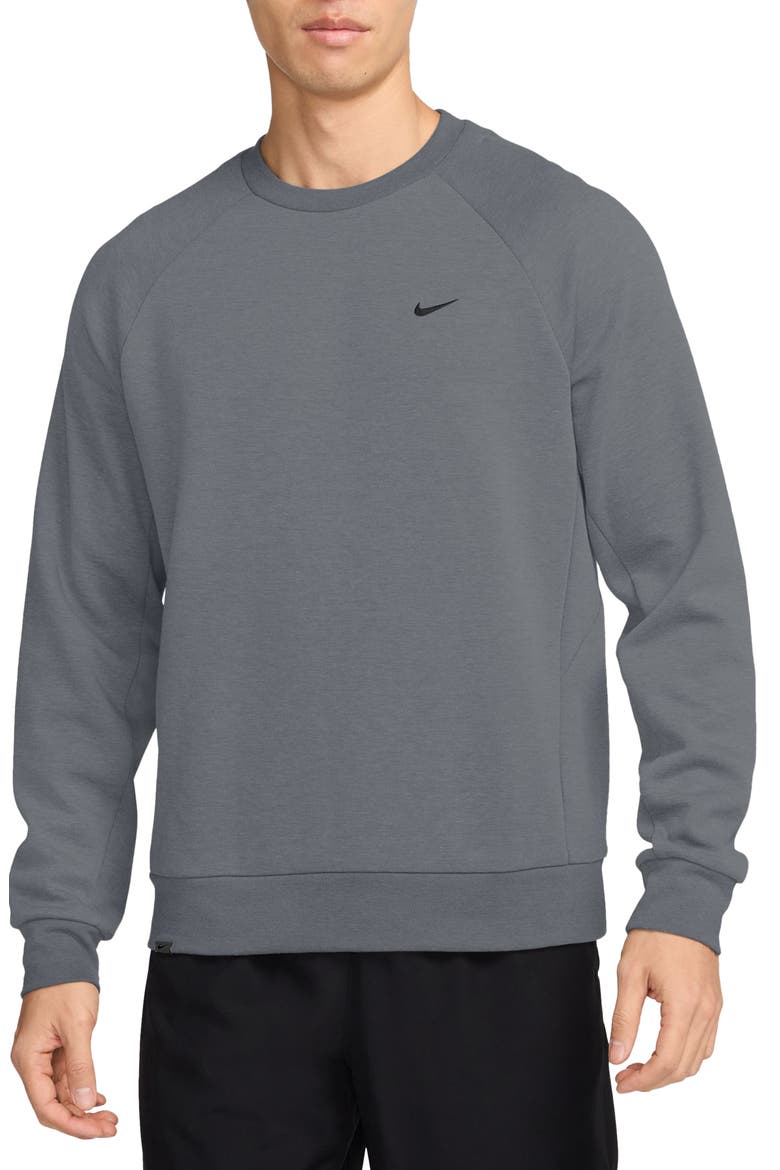 Primary Dri-FIT Sweatshirt, Main, color, COOL GREY/ HEATHER